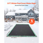 28 Gauge Reflective Double Chamber Water Bags Tubes for Pool Cover