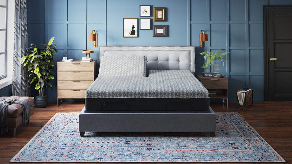 BT3000 Split Top King Adjustable Bed Base With Head and Foot Position Adjustment