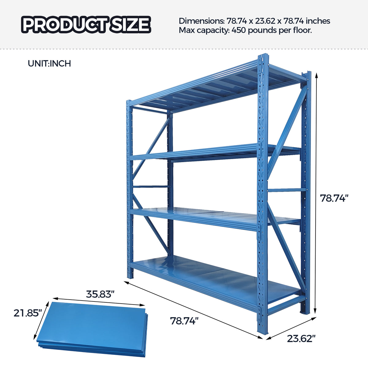 5000 LBS Heavy Duty Garage Shelving Units