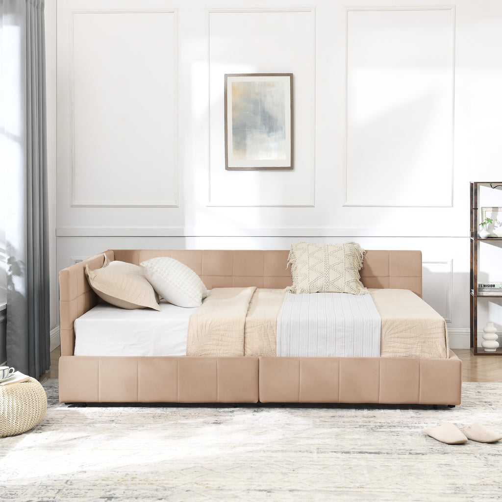 Full Size Storage Upholstered Tufted Bed Frame