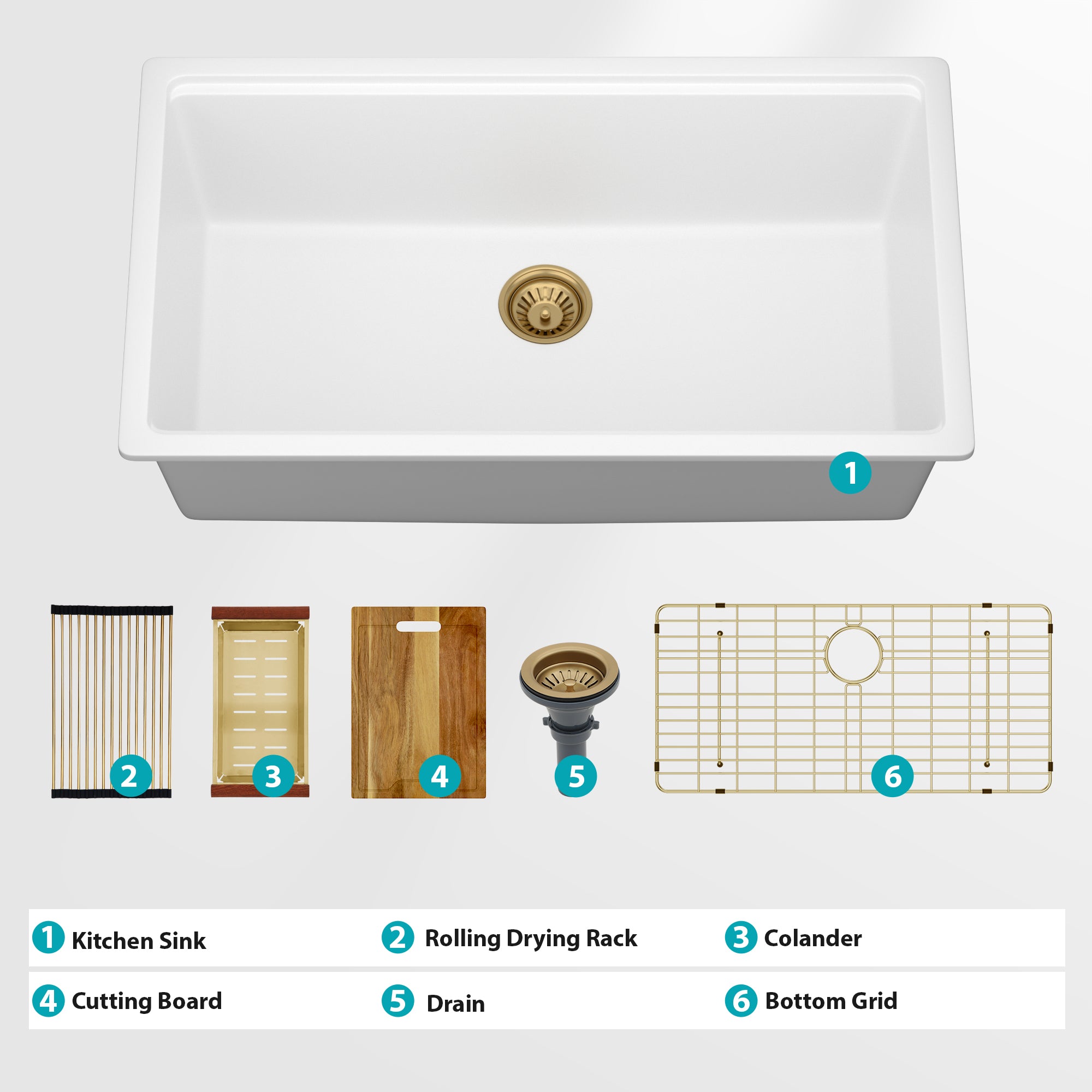 Premium Quartz Kitchen Sink