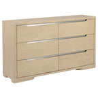 Mirador Light Elm 6-Drawer Bedroom Dresser