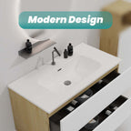 Glossy White Ceramic Sink