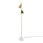 65" Metal Floor Lamp in Brushed
