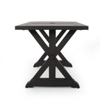 Outdoor Aluminium Dining Table, Antique Matte