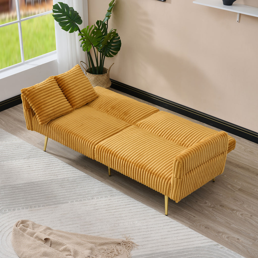 79 Inch Corduroy Sofa Bed