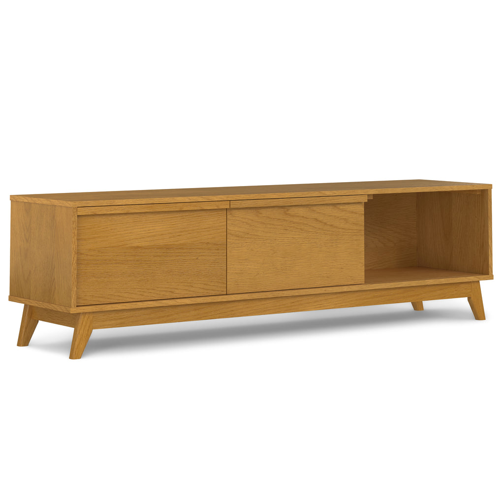 Lennon 72 Inch Wide Solid Wood Low TV Stand