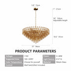 37" Extra Large Chandelier, 14-Light