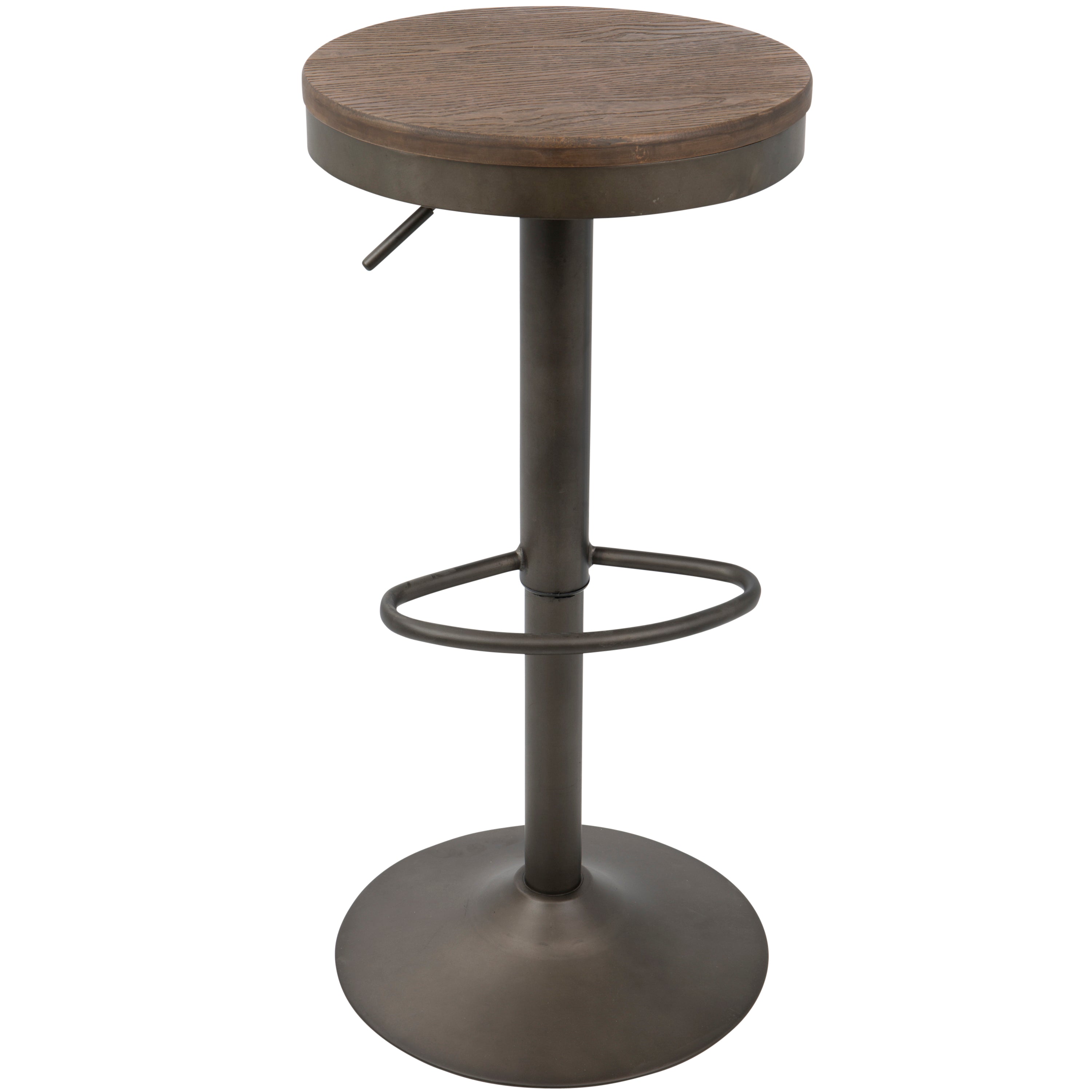 Adjustable Barstool in Antique and