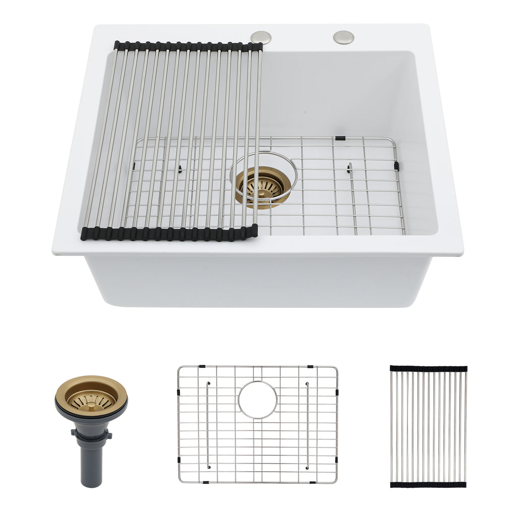 Quartz Kitchen Sink - 25 x 22" x 9.65"