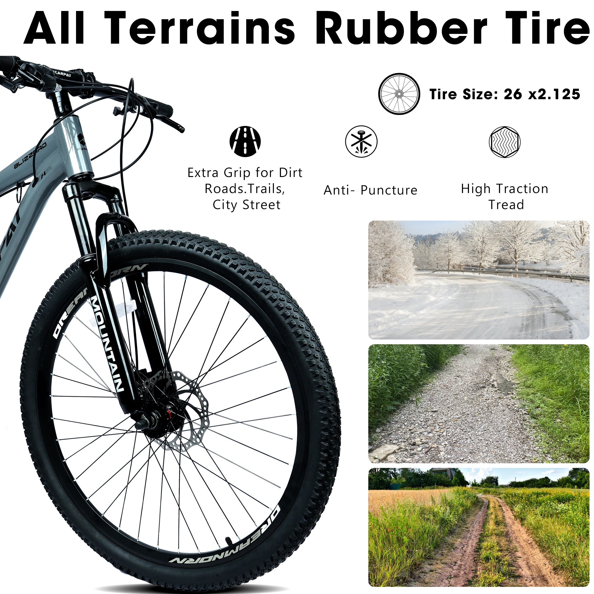 Ecarpat 26 Inch All-Terrain Mountain Bike