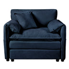 Oversized Chenille Accent Chair Set of 2