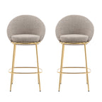 Celano Indoor Metal Upholstered Barstool