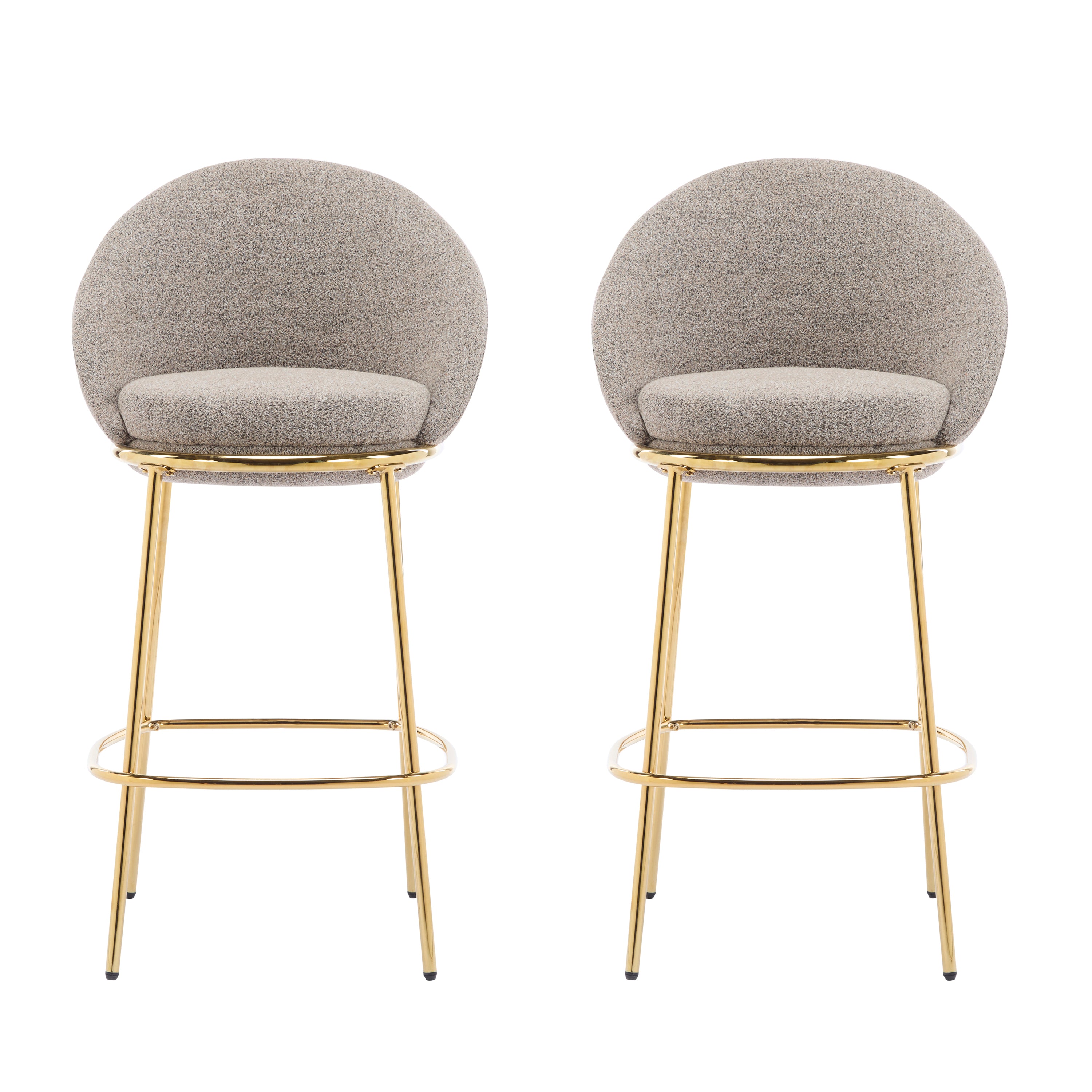 Celano Indoor Metal Upholstered Barstool