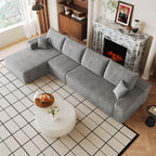 135" Cloud Sectional Couch with L-Shape Chaise