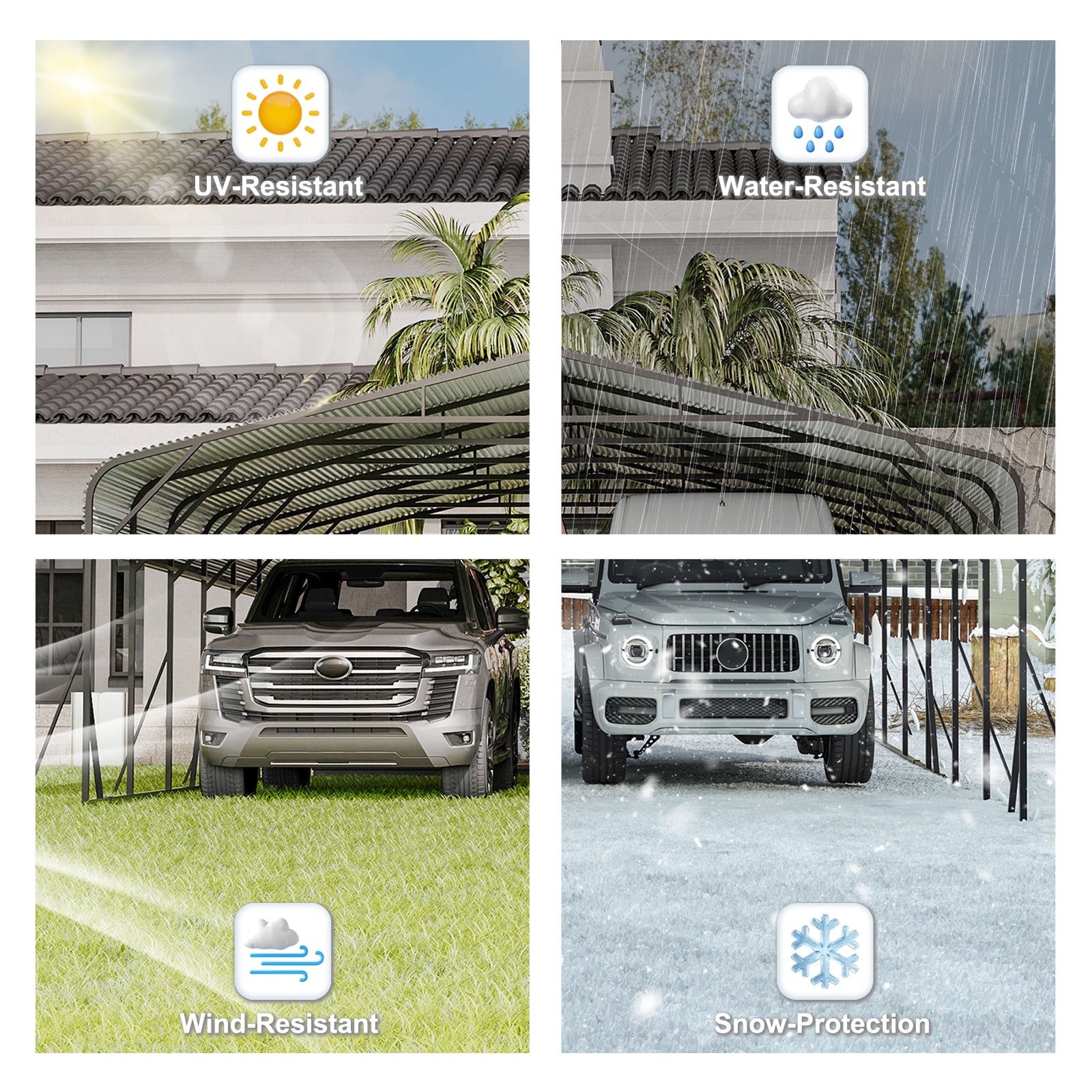 Heavy Duty 20'X30' Carport Canopy