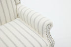 Modern Accent Chair with Retro Wood Legs