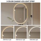 48*30 Inch Smart Wall Mounted LED Bathroom Mirror