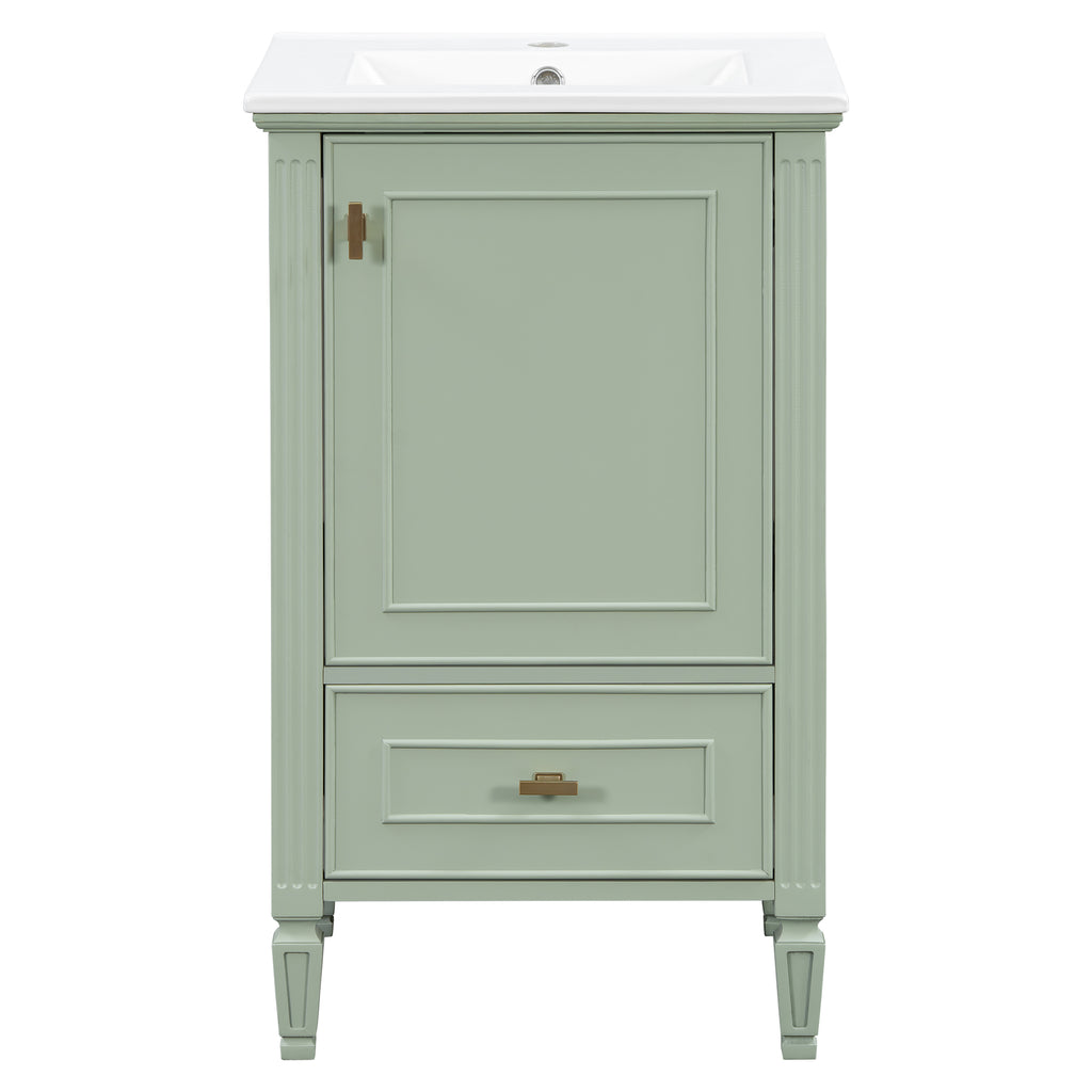 20" Bathroom Vanity with Ceramic Sink