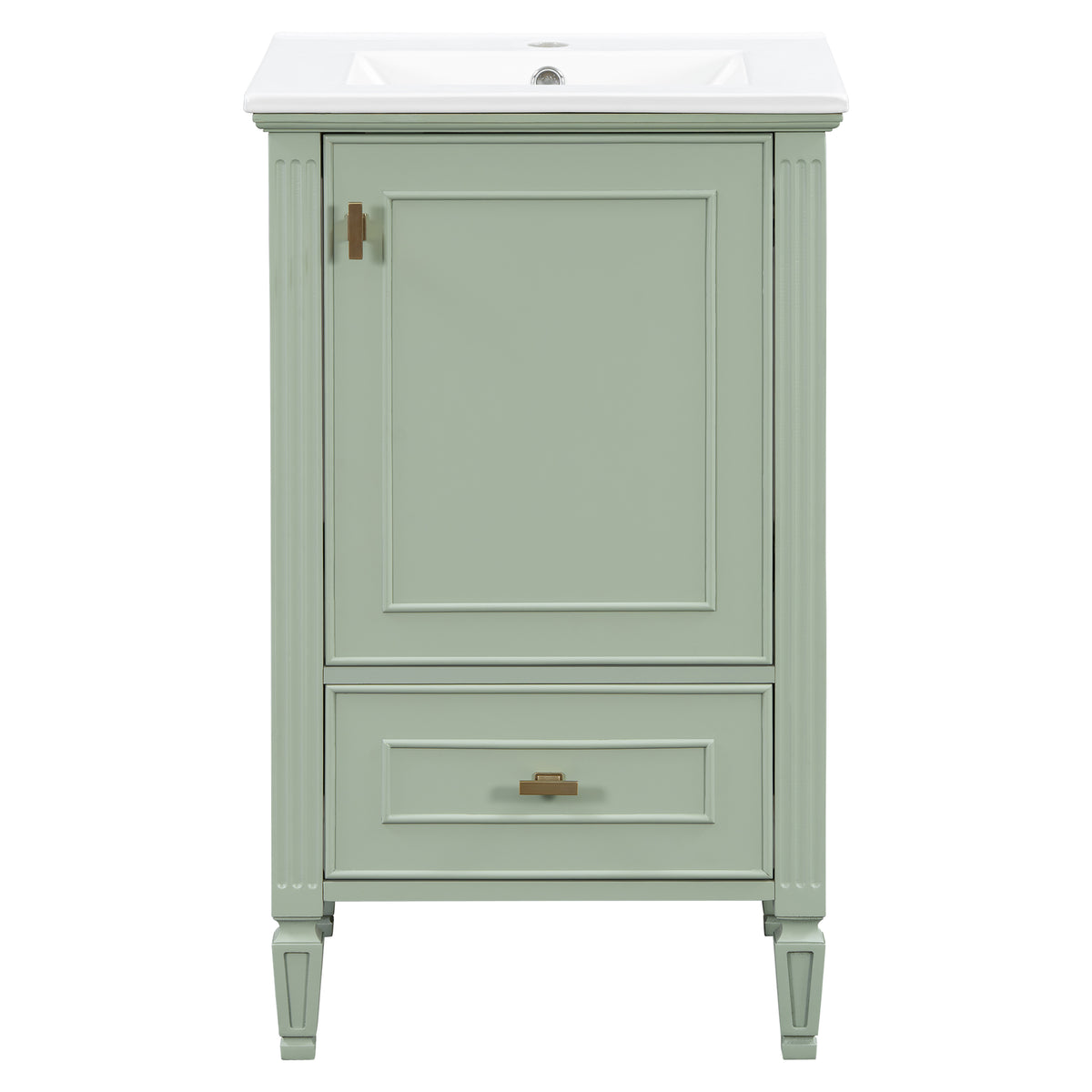 20" Bathroom Vanity with Ceramic Sink
