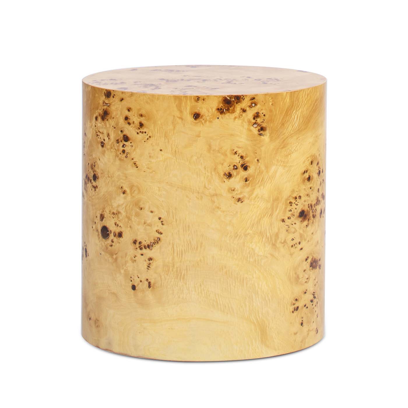 Nebula 20" Accent Oval Pillar Side Table, Warm