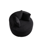 43-Inch Round Corduroy Single Sofa