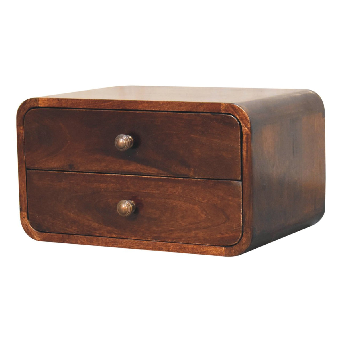 Solid Wood Curved California Nightstand