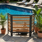 3-Panel Outdoor Air Conditioner Fence Screen