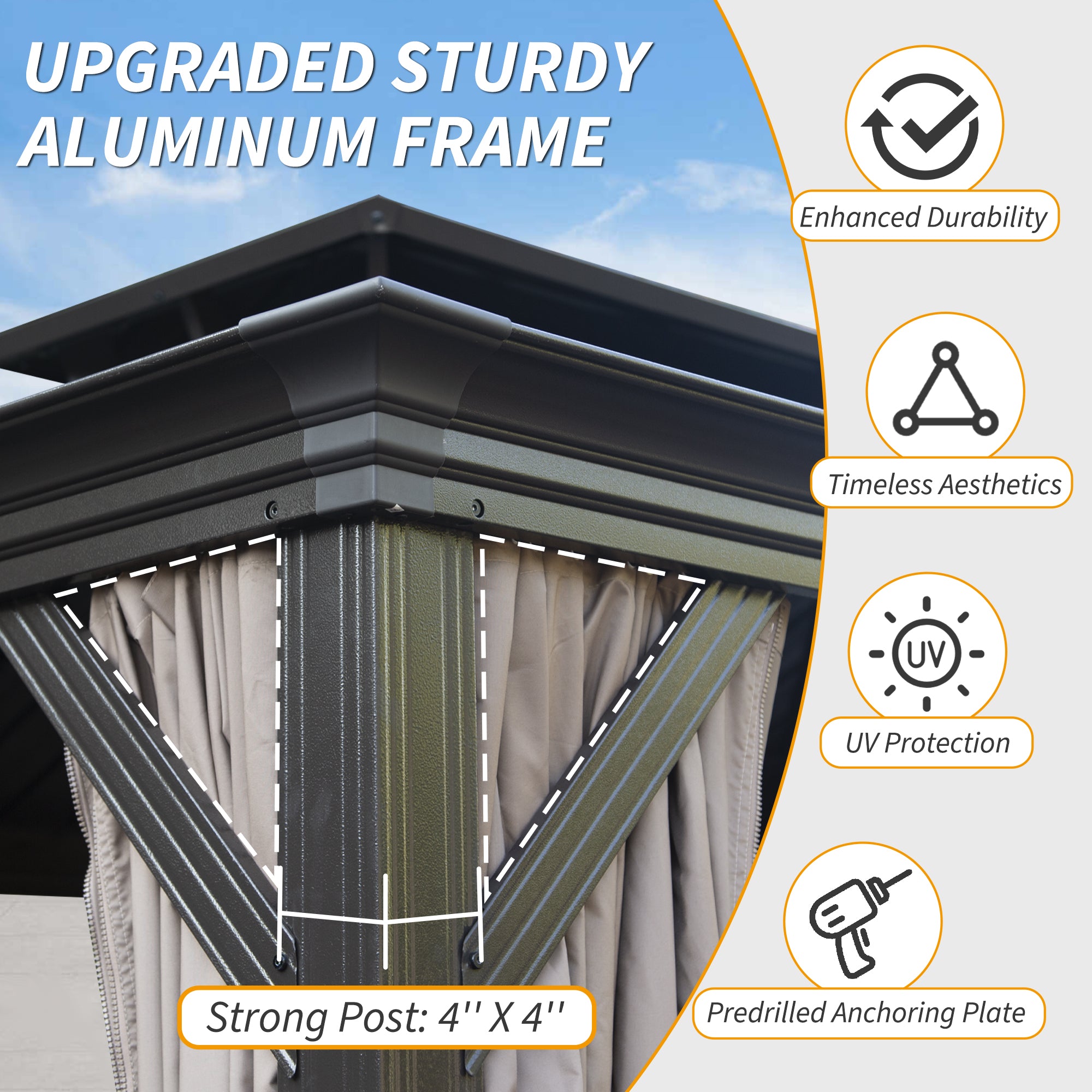 10' X 14' Hardtop Gazebo – Premium Outdoor Shelter
