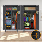 73" Tall Metal Tool Storage Cabinet