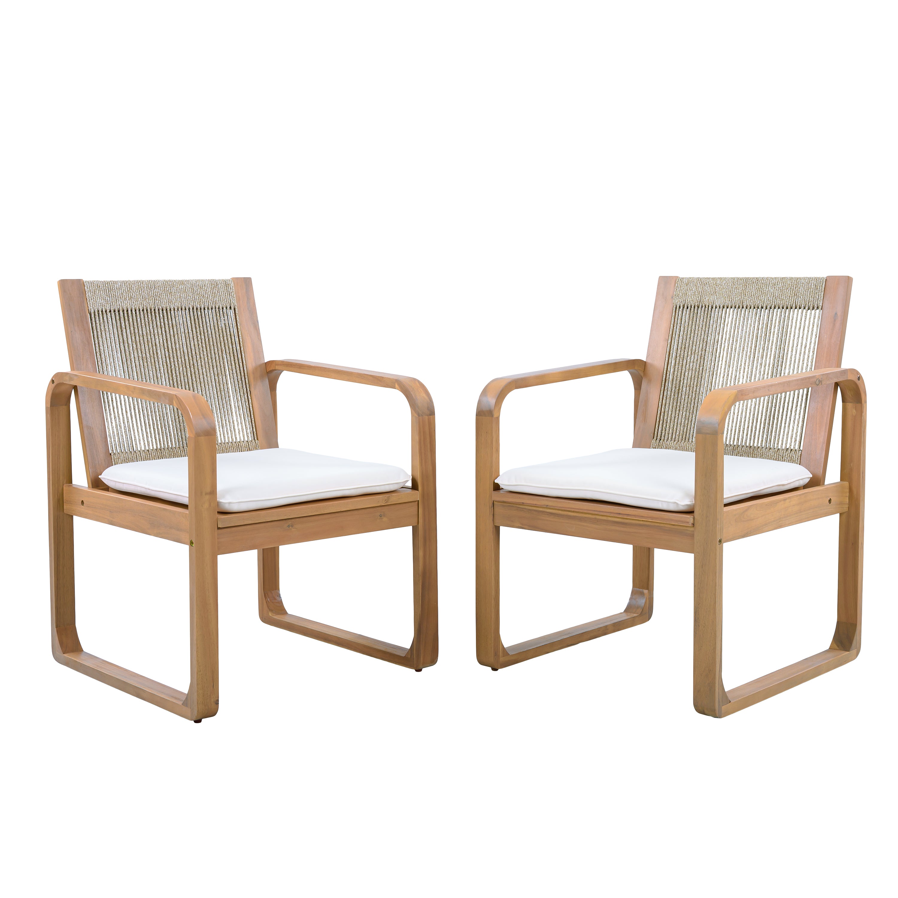 2-Piece Outdoor Dining Chairs Set