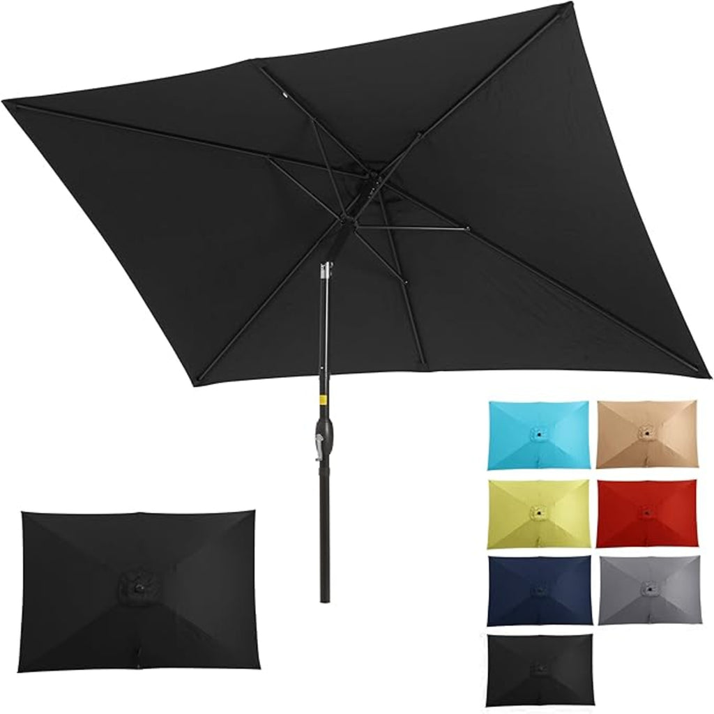 6.5 x 10 ft Rectangular Patio Umbrella