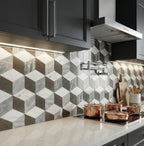 Hexagon Waterjet Marble