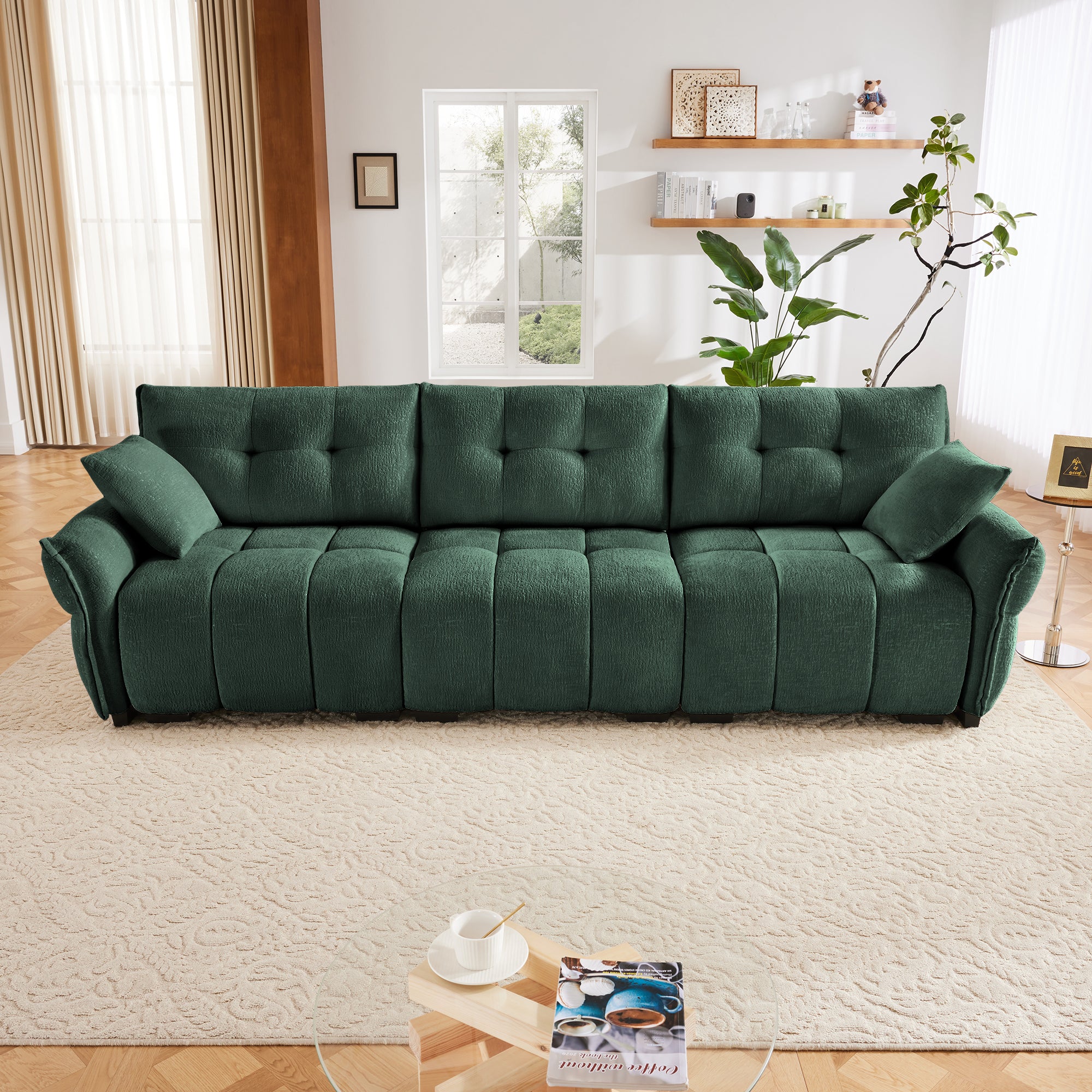3-Seater Sofa Set with Pillows