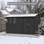 12x10 Ft Metal Garden Sheds Outdoor Storage Sheds