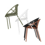 7 Pieces Outdoor Modern Dining Set with Stackable Chair
