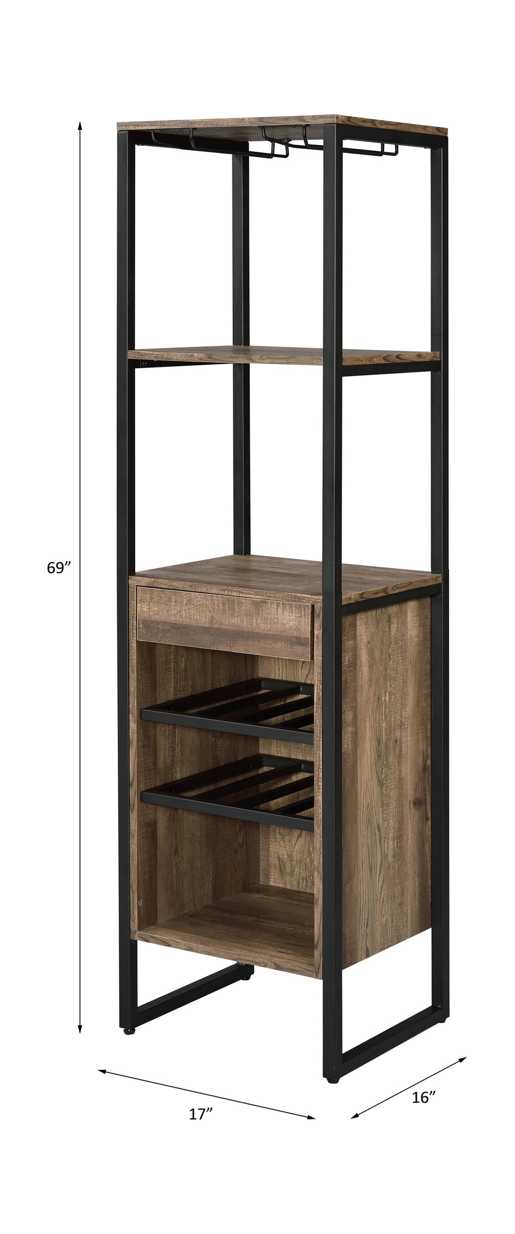 Narik Weathered Wine Rack