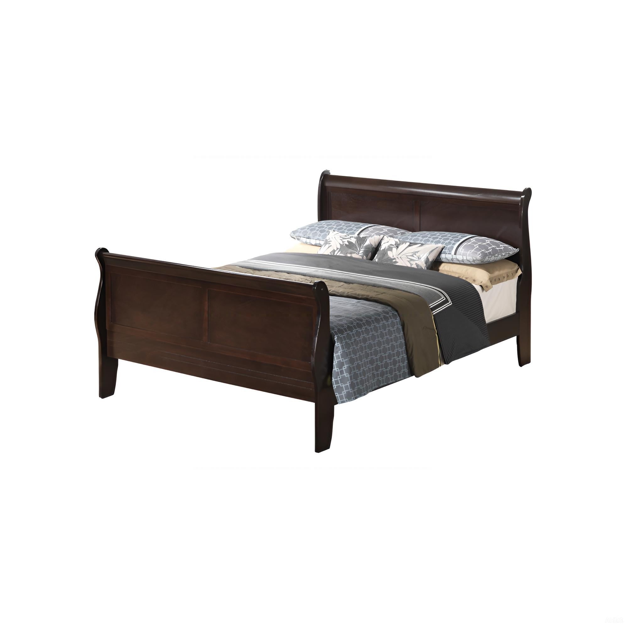 Louis Phillipe G3125A-QB Queen Bed, Cappuccino