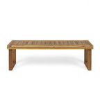 3Pcs Outdoor Acacia Wood Dining Set, Sandblast