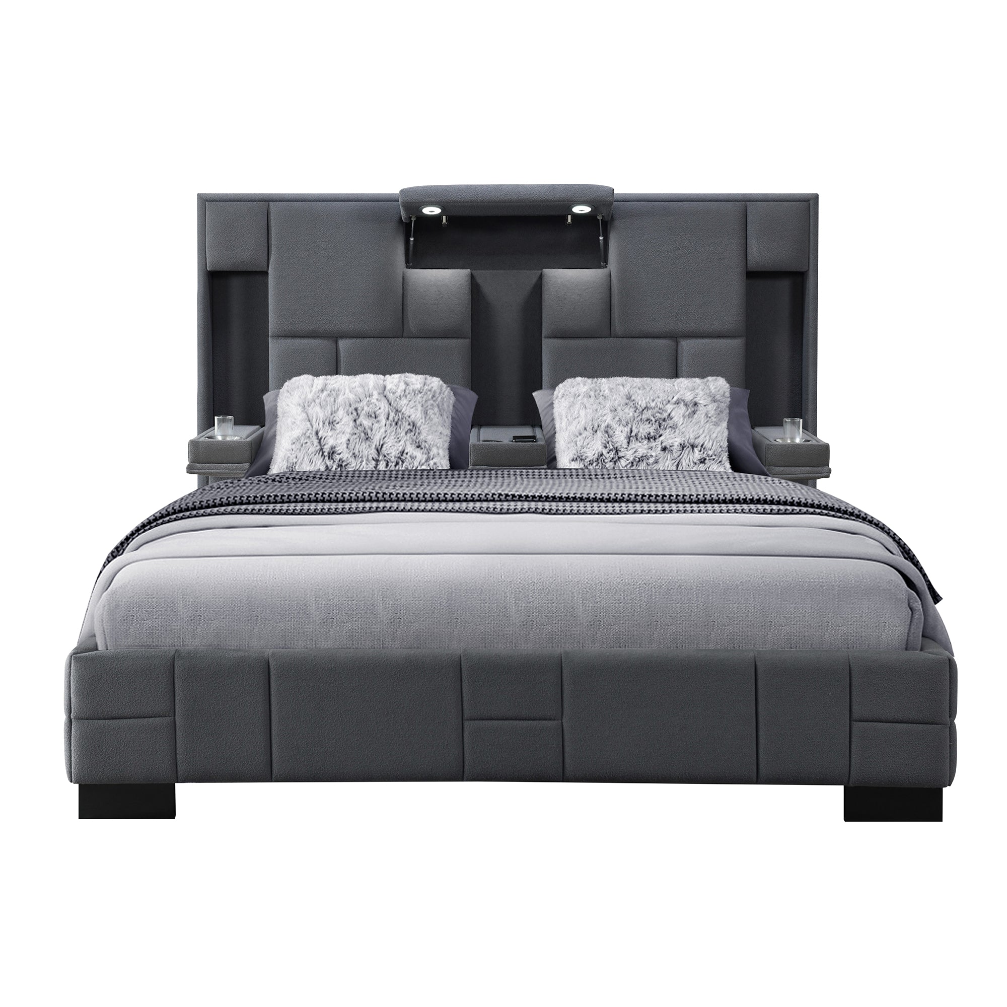 Yaris Dark Fabric Bed