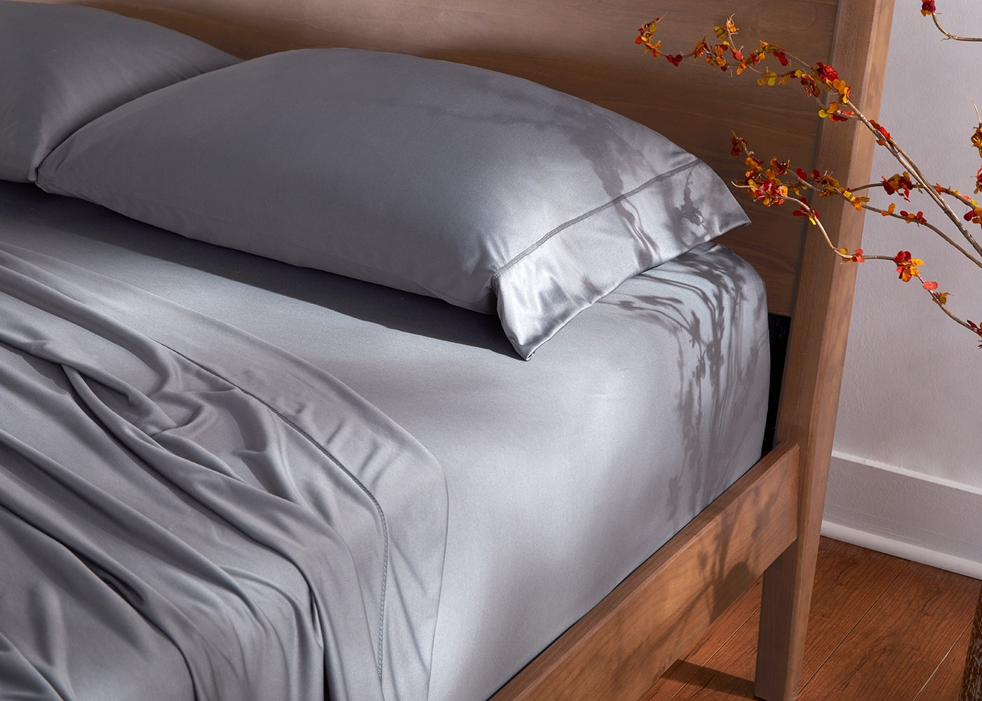 BedGear Dri-Tec Sheet Set, Grey, Full