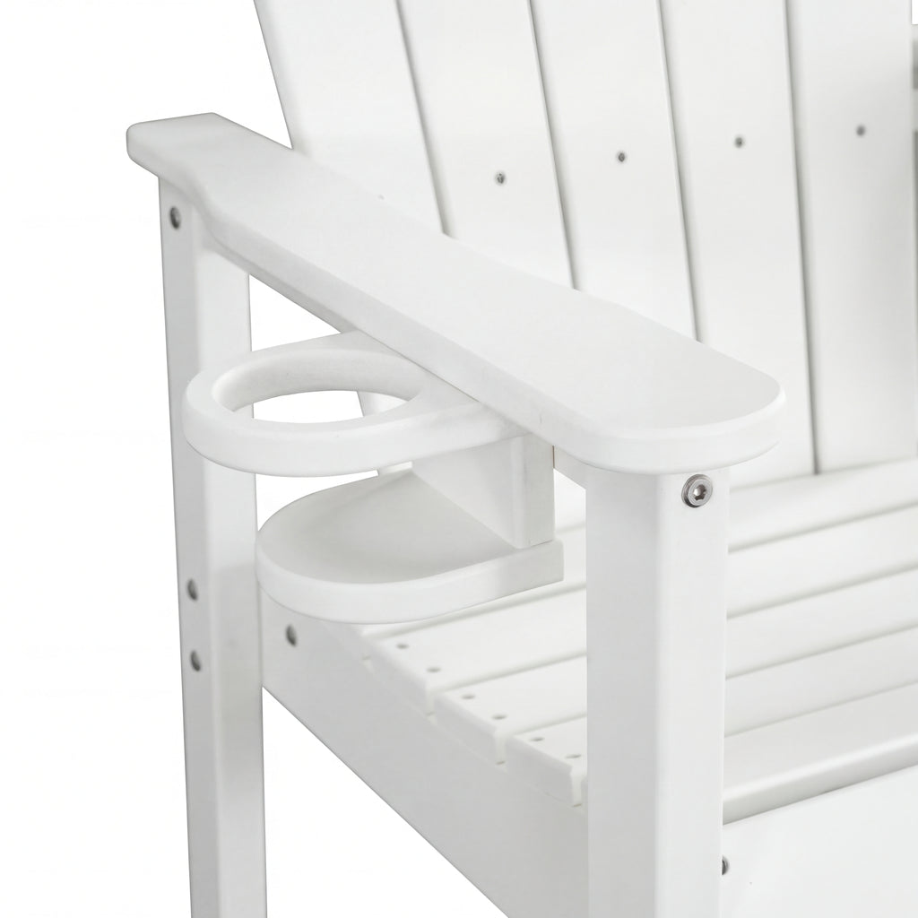 All-Weather HDPE Bar Height Adirondack Chair