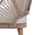 4-Piece Acacia Wood Patio Seating Set
