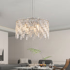 24" Luxurious Round Crystal Chandelier