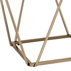 Fogya Mirrored & Champagne Table