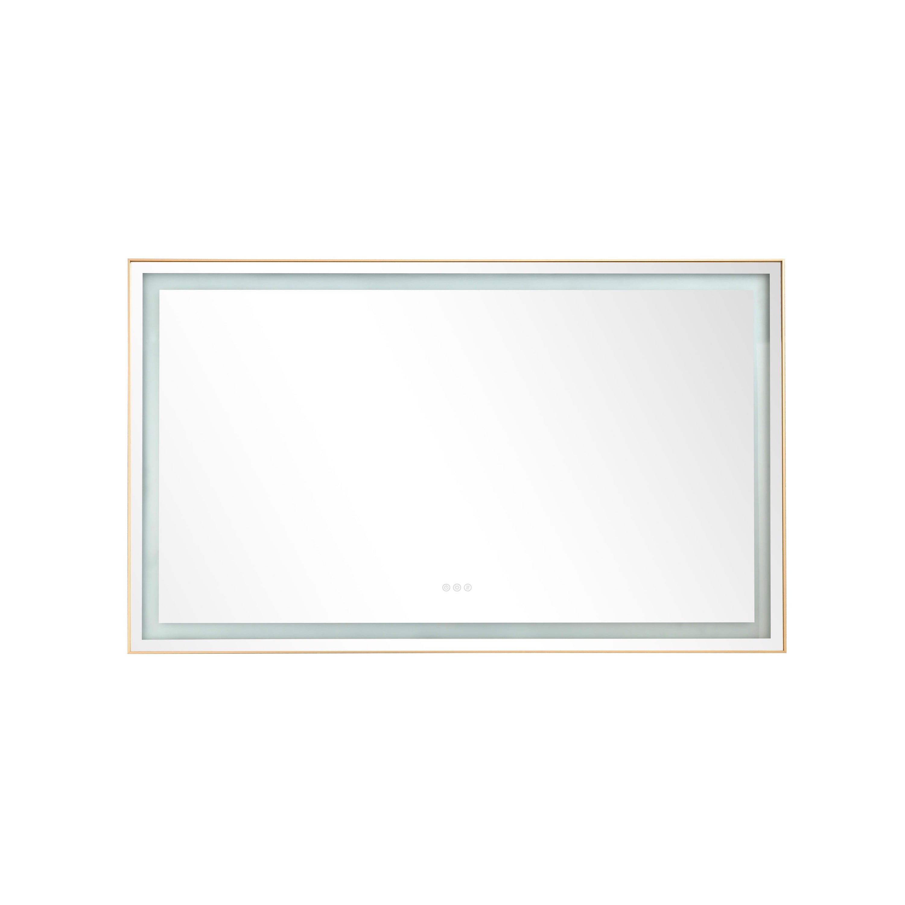 60 x 36 Inch LED Bathroom Mirror with Aluminum Frame