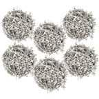 Iced Leaf/Twig Ball Christmas Tree Ornaments
