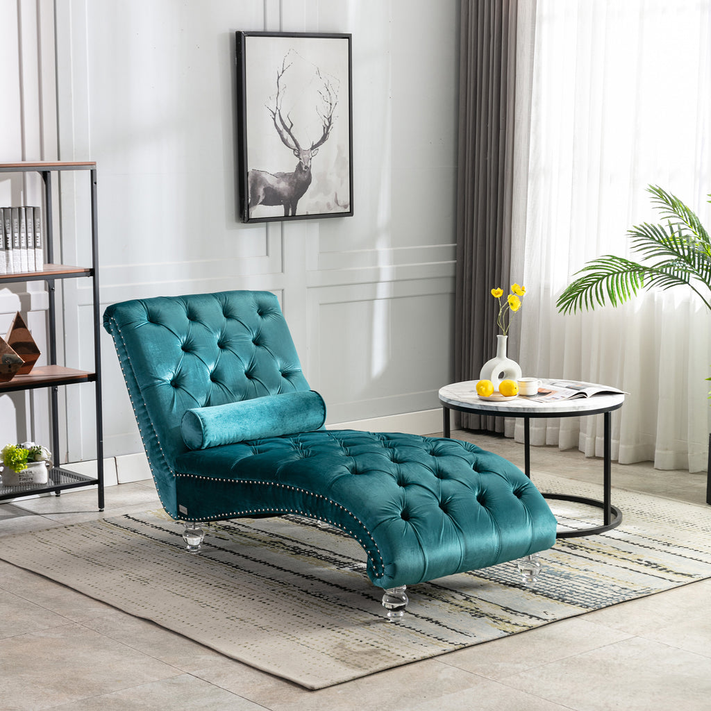 Velvet Chaise Lounge Indoor