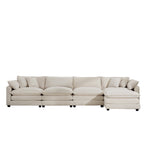 Modern Upholstered L Shape Modular Sectional Sofa