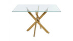 47.24" Rectangular Glass Dining Table